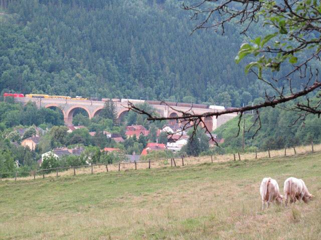 Schwarzatal-Viadukt vom Geyerhof aus