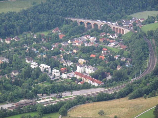 Payerbach von der Jubiläumsaussicht aus