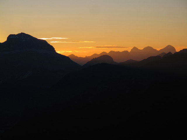 vom Col de Ciampac Richtung Osten (25. Juni)