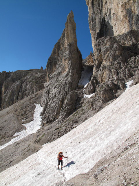 Gudrun auf Weg 541 zwischen Schafsteig und Weg 550 (25. Juni)