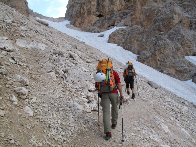 Christoph und Gudrun auf Weg 3A zwischen Weg 11A und Molignonpass (26. Juni)