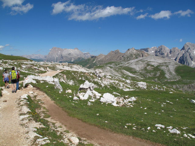 Touristensteig zwischen Schlernhaus und Weg 4 (26. Juni)