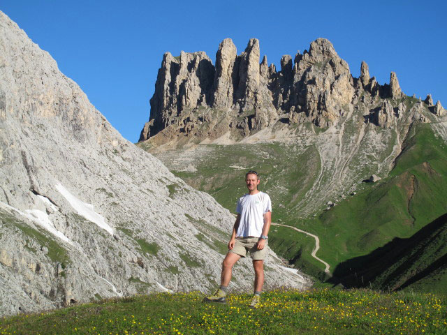 Ich am Col de L'Agnel, 2.288 m (27. Juni)