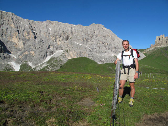 Ich auf der Cresta di Siusi, 2.247 m (27. Juni)