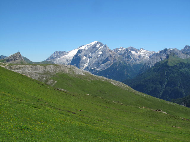 Marmoladagruppe von Weg 527 aus (27. Juni)