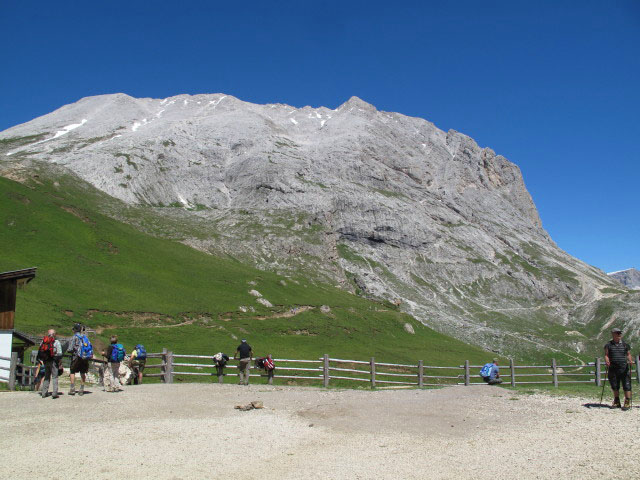 Plattkofel von der Plattkofelhütte aus (27. Juni)