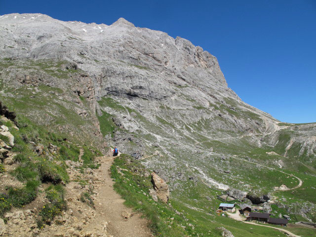 Friedrich August-Weg zwischen Plattkofelhütte und Rifugio Sandro Pertini (27. Juni)