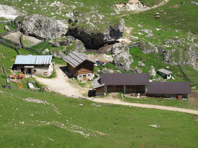 Malga del Sasso Piatto vom Friedrich August-Weg aus (27. Juni)