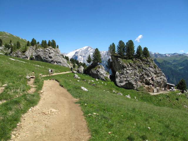 Friedrich August-Weg zwischen Plattkofelhütte und Rifugio Sandro Pertini (27. Juni)