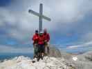 Christoph, Gudrun und ich auf der Cima Scalieret, 2.887 m (25. Juni)