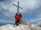 Christoph, Gudrun und ich auf der Cima Scalieret, 2.887 m (25. Juni)