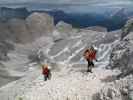 Kesselkogel-Klettersteig: Christoph und Gudrun zwischen Valon de Antermoa und Kesselkogel (25. Juni)