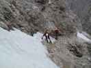 Kesselkogel-Klettersteig: Gudrun und Christoph zwischen Valon de Antermoa und Kesselkogel (25. Juni)