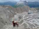 Kesselkogel-Klettersteig: Gudrun und Christoph zwischen Valon de Antermoa und Kesselkogel (25. Juni)