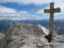 Kesselkogel-Klettersteig: Gudrun und Christoph zwischen Valon de Antermoa und Kesselkogel (25. Juni)