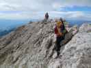 Kesselkogel-Klettersteig: Christoph und Gudrun zwischen Kesselkogel und Grasleitenpass (25. Juni)