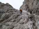 Kesselkogel-Klettersteig: Gudrun zwischen Kesselkogel und Grasleitenpass (25. Juni)