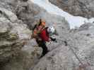 Kesselkogel-Klettersteig: Gudrun zwischen Kesselkogel und Grasleitenpass (25. Juni)