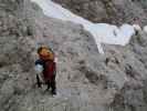 Kesselkogel-Klettersteig: Gudrun und Christoph zwischen Kesselkogel und Grasleitenpass (25. Juni)