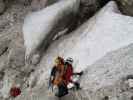 Kesselkogel-Klettersteig: Christoph und Gudrun zwischen Kesselkogel und Grasleitenpass (25. Juni)