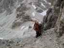 Kesselkogel-Klettersteig: Gudrun zwischen Kesselkogel und Grasleitenpass (25. Juni)