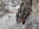 Kesselkogel-Klettersteig: Gudrun und Christoph zwischen Kesselkogel und Grasleitenpass (25. Juni)