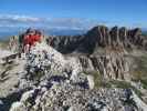 Ich, Gudrun und Christoph auf Weg 3A zwischen Molignonpass und Tierser Alpljoch (26. Juni)