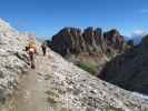 Christoph und Gudrun auf Weg 3A zwischen Molignonpass und Tierser Alpljoch (26. Juni)