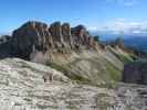 Gudrun und Christoph auf Weg 3A zwischen Molignonpass und Tierser Alpljoch (26. Juni)