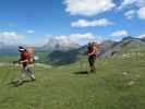 Christoph und Gudrun auf der Schlern-Hochfläche (26. Juni)