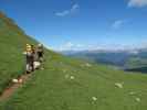 Christoph und Gudrun am Gamssteig zwischen Touristensteig und Schlernbocklehütte (26. Juni)