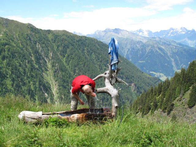 Christoph auf der Hühnerspielalm, 1.980 m (3. Juli)