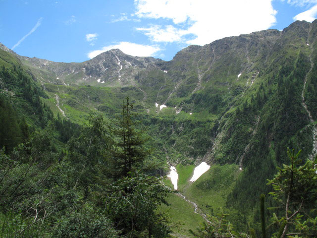 Pfandlspitz von Weg 2 aus (3. Juli)