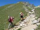 Christoph und Gudrun auf Weg 19 zwischen Kuhleitenhütte und Ifinger-Klettersteig (2. Juli)