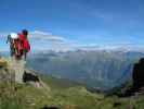 Christoph auf Weg 2B zwischen Grünangerjoch und Pfandlspitz (3. Juli)