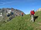 Gudrun und Christoph auf Weg 2B zwischen Grünangerjoch und Pfandlspitz (3. Juli)