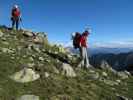 Gudrun und Christoph auf Weg 2B zwischen Grünangerjoch und Pfandlspitz (3. Juli)