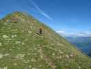 Gudrun auf Weg 2B zwischen Pfandlspitz und Grubenjoch (3. Juli)