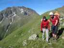 Christoph und Gudrun auf Weg 2B zwischen Pfandlspitz und Grubenjoch (3. Juli)