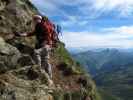 Christoph auf Weg 2B zwischen Grubenjoch und Alplerspitz (3. Juli)