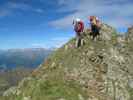 Christoph und Gudrun auf Weg 2B zwischen Grubenjoch und Alplerspitz (3. Juli)