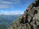 Christoph und Gudrun auf Weg 2B zwischen Grubenjoch und Alplerspitz (3. Juli)