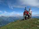 Christoph, Gudrun und ich am Alplerspitz, 2.748 m (3. Juli)