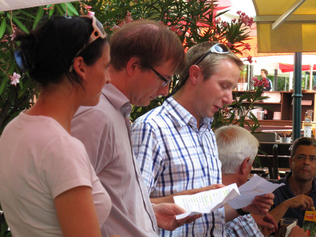 Katja, Stefan und ich in Kolariks Luftburg