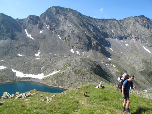 Norbert auf Weg 534 auf der Seealm (9. Juli)