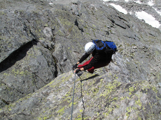 Säuleck-Klettersteig: Manuela am Südgrat (9. Juli)