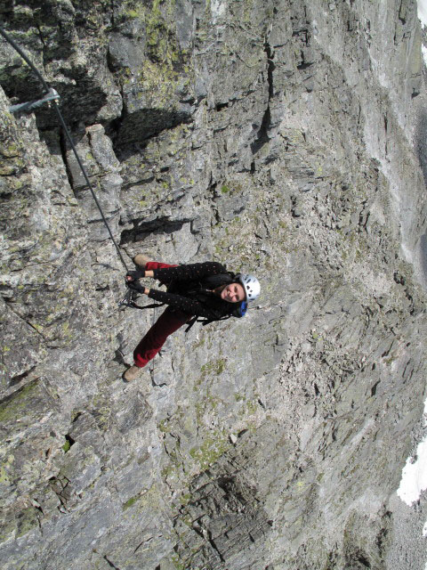 Säuleck-Klettersteig: Manuela am Südgrat (9. Juli)