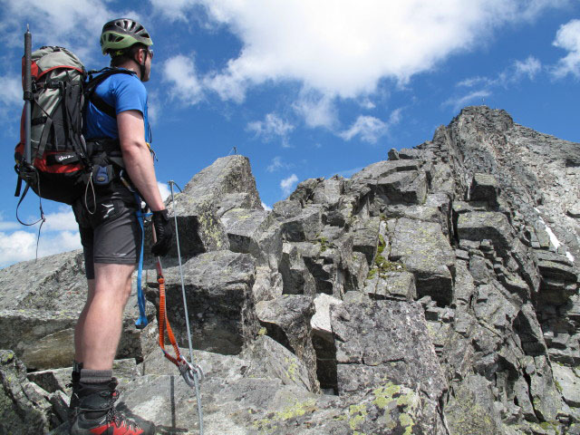 Säuleck-Klettersteig: Norbert am Westgrat (9. Juli)