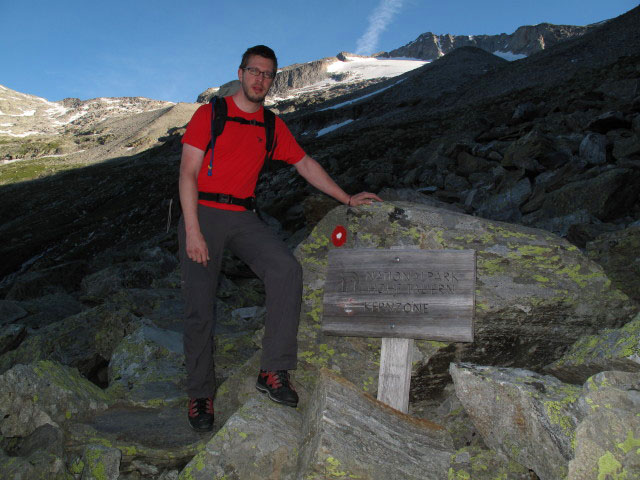 Norbert am Schwarzenburger Weg zwischen Gießener Hütte und Rudolfstädter Weg (10. Juli)