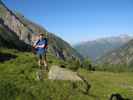 Norbert neben Weg 510 bei der Dösner Hütte (9. Juli)